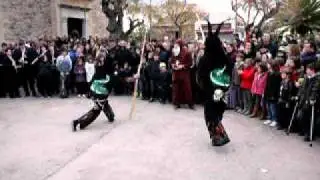 Ball dels dimonis amb Sant Antoni a Sa Colònia de Sant Pere 2011. Mallorca