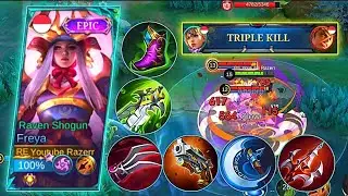 TERBARU BUILD FREYA TERSAKIT DI EXPE LANER, GILA OP PARAH BIKIN MUSUH KETAR KETIR #mlbbnextcreator