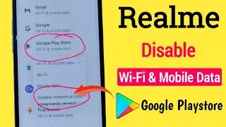 How to Disable Data usage in Google Playstore on Realme ! Wifi/Mobile data kaise band kare playstore