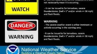 2014 Pacific Northwest Severe Weather Awareness Week - Watch vs Warning