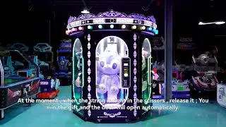 EPARK 6 People Pink Date Arcade Games Machines Scissors Gift Vending Machine