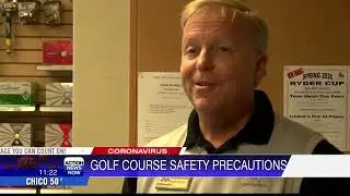 Golf course safety precautions
