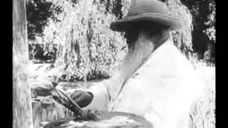 Claude Monet   Filmed Painting Outdoors 1915