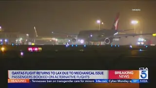 Qantas flight returns to LAX due to mechanical issue