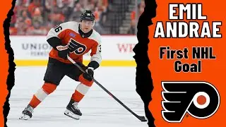 Emil Andrae #36 (Philadelphia Flyers) first NHL goal Nov 25, 2024