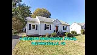 Ready 4 Your Rehab !  Hanover VA Home for Sale w/  Detached Garage ++$195K++