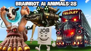 Minecraft BRAINROT AI ANIMALS 28 - Monsterbustelolet, Bomboclatcrococlat, Jobjobjobsahur