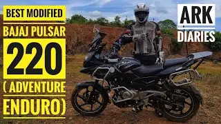 Best Modified Bajaj pulsar 220 in india | 35k worth Modifications |  Adventure Tourer | ARK Diaries