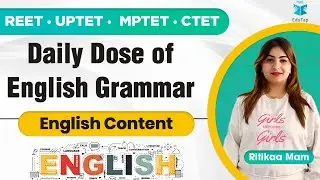 REET/ UPTET /MPTET/ CTET | Daily Dose of English Grammar | English Pedagogy