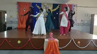 Prayer dance in school . Convert of Jesus and Mary English Medium school. Khambhat.