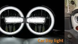 7 Inch Round Led Headlights with DRL for Jeep Wrangler JK LJ CJ TJ 1997-2018