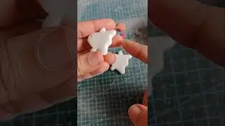 Make Clay Girlie Ghost Earrings with me this Halloween #clay #clayart #handmade #diy #cute #soothing