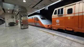 2025.9.7 台鐵 台北車站第四月台 272次E312電力機車頭 單機牽引PP自強號載客運行