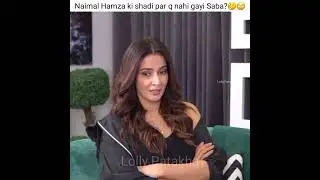 Saba Qamar Hamza Ali Abbasi ki shadi py q ni gai? #sabaqamar #foryou #shorts #viral #trending