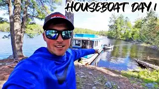 Living On A HOUSEBOAT in Minnesota! Fishing For NORTHERN PIKE! (Day 1)