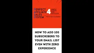 How you add 100 subscribers every day to your mailing list even with zero experience