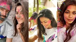 Mega family holi celebration photos