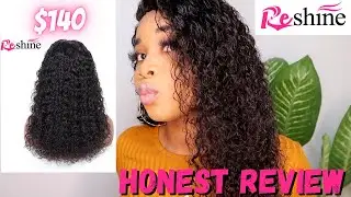 RESHINE HAIR WATER WAVE WIG | AFFORDABLE LACE FRONT WIG CURLY| ALIEXPRESS HAIR| WIG UNBOXING