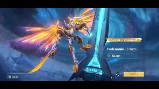 Magic Wheel Shop: Skin Legend Saber Codename Storm (Revamp) - Mobile Legends Bang Bang
