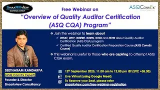 Free Webinar on 