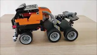 LEGO Technic Race Truck with 2 pull-back motors!