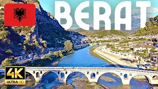 Berat Albania 4K | Drone Aerial View Citadel of Berat Castle and Historical Old Town