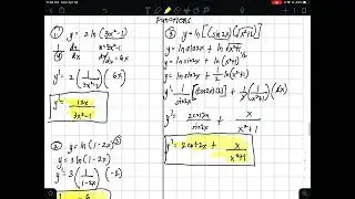 Differentiation of Logarithmic and Exponential Functions