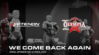 We come back again. Etenon Fitness Official Sponsor Mr.Oympia 2024