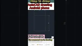 || 👷📱☑️How to draw AutoCAD drawing on Android phone 📱👷|| THE CIVIL INSPIRED