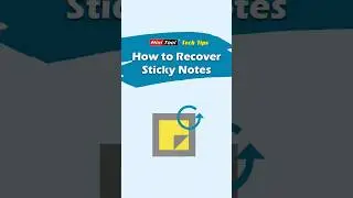 How to Recover Sticky Notes on Windows? #stickynotes #windows