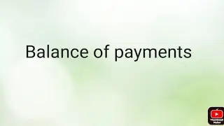 Balance of payments
