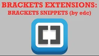 brackets extensions - brackets snippets (by edc)