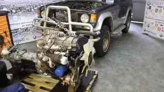 MMC Pajero первичный отбор и проверка бу контрактного двигателя 2.5 TD 1991г.