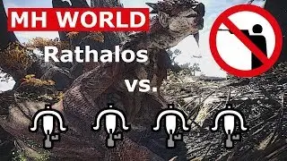 Monster Hunter World | Rathalos vs. 4 LBG's - no shooting