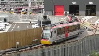 Taffs Well Tram depot. Terminates train