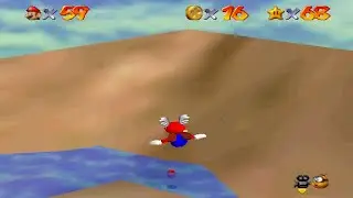 Super Mario 64: Part 63: Shifting Sand Land (Star 5: Free Flying for 8 Red Coins)