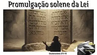 PROMULGA&Ccedil;&Atilde;O SOLENE DA LEI || Deuteron&ocirc;mio 27:1-10