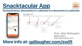 Ch. 8.14 Saving Reviews for a Spot - Documents in a Collection in a Document in a Collection