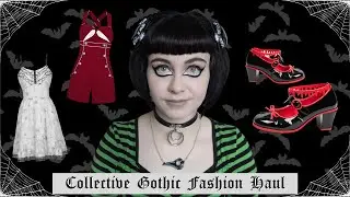 COLLECTIVE GOTHIC FASHION HAUL | Dark in Love, Voodoo Vixen, Hot Chocolate Design | Summer goth