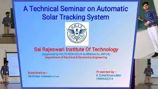 A Technical seminar on Automatic solar tracking system | PPT presentation | BTech seminar Topics..
