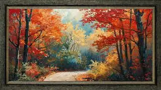 Tv Art Frame, Autumn foliage in the forest | Screensaver | Wallpaper | No Music | 4K