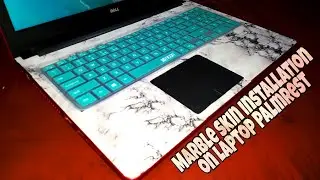 Marble Skin Installation on Laptop Palmrest 😍 | Marble laptop skin application | DIY Laptop Skin