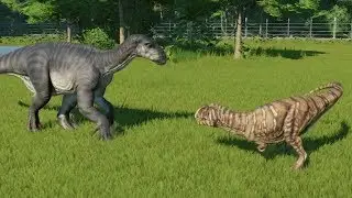 Iguanodon VS Metriacanthosaurus Update 1.6 - Jurassic World Evolution
