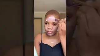 I tried calamine lotion as primer 🤭I like it #beginnerfriendlymakeupforblackwomen #makeup #primer