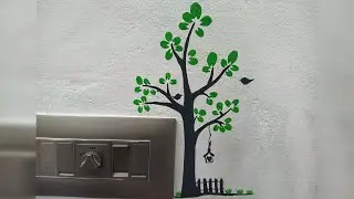 Simple and easy switchboard painting idea/ Switchboard art/ Wall painting Design ideas / #draw #diy