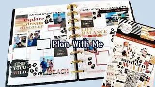 Plan With Me + Memory Spread | Modern Wild in My Classic Happy Planner