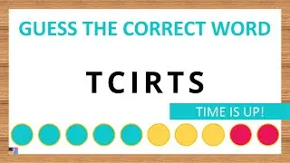 Guess the Correct Word! Unscramble in Record Time! 6 Letters | Agent Quiz