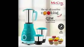 McCoy Gem Sapphire Mixer Grinder 500W Powerful Motor with 3 Jars