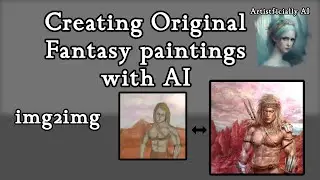 workflow for making Unique Original Fantasy art with AI