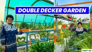 Double Decker Garden 😮 गार्डन में गजह कम पड़ी तो किया अनोखा आविष्कार 😯 दिल गार्डन गार्डन हो जाएगा🥰